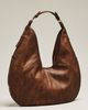 By Anthropologie Burnished Faux Leather Hobo Bag - 1