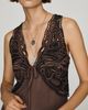 By Anthropologie Butterfly Satin Mini Dress - 4