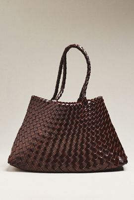 By Anthropologie Calla Large Woven Satchel Bag
