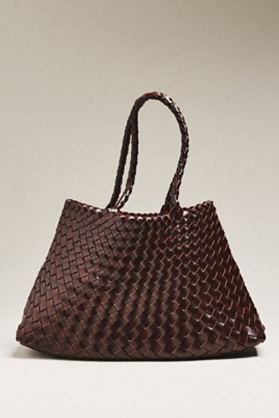 By Anthropologie Calla Large Woven Satchel Bag