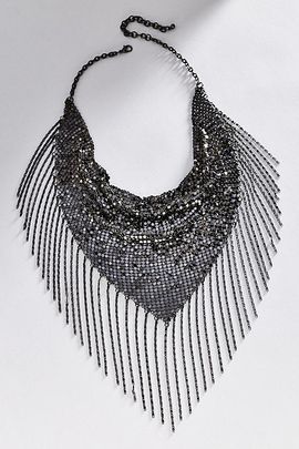 By Anthropologie Chainmail Scarf Necklace
