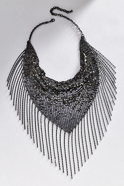 By Anthropologie Chainmail Scarf Necklace