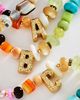 By Anthropologie Chunky Mixed Bead Initial Necklace - 1