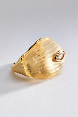 By Anthropologie Chunky Resin Ring