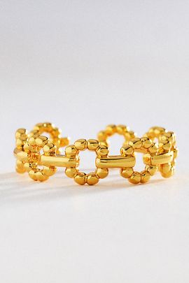 By Anthropologie Circle Link Chain Stacking Ring