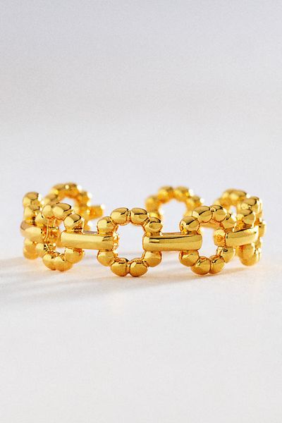 By Anthropologie Circle Link Chain Stacking Ring