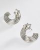 By Anthropologie Circular Ribbed Post Earrings - 1