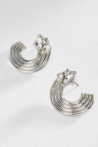 By Anthropologie Circular Ribbed Post Earrings