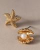 By Anthropologie Clam & Starfish Stud Earrings, Set of 2 - 2