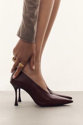 By Anthropologie Classic Pointed-Toe Pumps