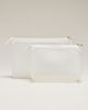 By Anthropologie Clear Travel Pouches, Set of 2 - 1