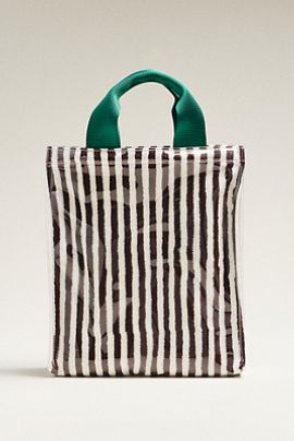 By Anthropologie Coated Terry North South Small Tote