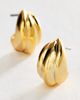 By Anthropologie Contoured Huggie Hoop Earrings - 1