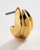 By Anthropologie Contoured Huggie Hoop Earrings - 2