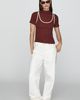 By Anthropologie Contrast Piped Tee - 4