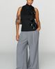 By Anthropologie Cotton Blend Sleeveless Mock Neck Top - 6