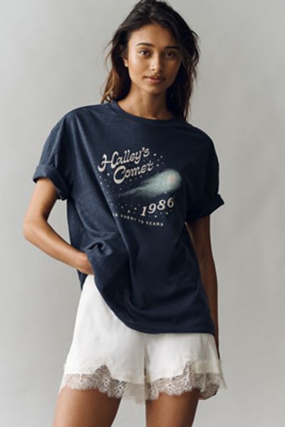 By Anthropologie Cotton Boxy Graphic Tee