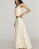 By Anthropologie Cotton Linen Wrap Maxi Skirt - 3