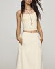 By Anthropologie Cotton Linen Wrap Maxi Skirt - 4