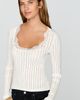 By Anthropologie Cotton Silk Lace Trim Top - 1