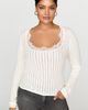 By Anthropologie Cotton Silk Lace Trim Top - 5