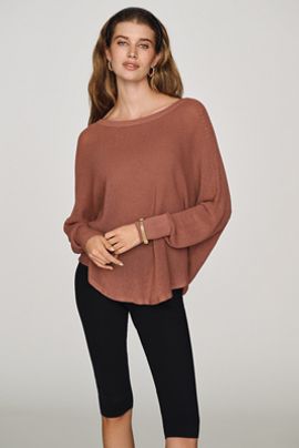 By Anthropologie Crew-Neck Sheer Sweater