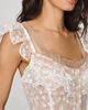 By Anthropologie Cropped Lace Ruffle Tank Top - 3