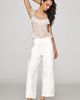By Anthropologie Cropped Lace Ruffle Tank Top - 4