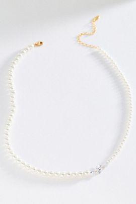 By Anthropologie Crystal Beaded Necklace