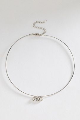 By Anthropologie Crystal Bezel Collar Necklace