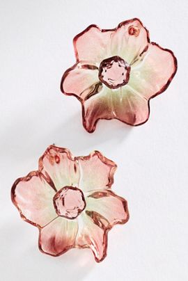 By Anthropologie Crystal Blossom Earrings