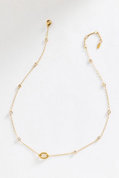 By Anthropologie Crystal Chain Necklace