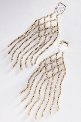 By Anthropologie Crystal Chandelier Earrings