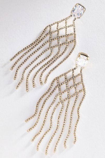 By Anthropologie Crystal Chandelier Earrings