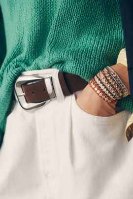 By Anthropologie Crystal Corded Bracelet