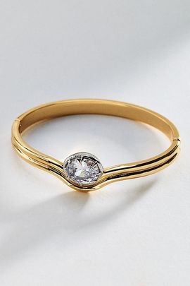 By Anthropologie Crystal Cuff Bracelet