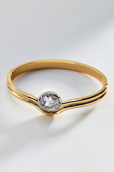 By Anthropologie Crystal Cuff Bracelet