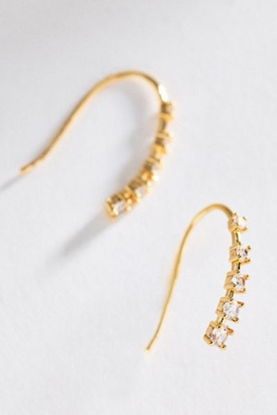 By Anthropologie Crystal Hook Earrings