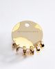 By Anthropologie Crystal Huggie Hoops, Set of 3 - 2