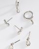 By Anthropologie Crystal Post and Hoop Earrings, Set of 3 - 1