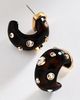 By Anthropologie Crystal Resin Hoop Earrings - 1