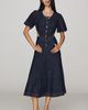 By Anthropologie Cutout Denim Midi Dress - 1