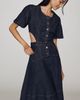 By Anthropologie Cutout Denim Midi Dress - 2