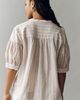 By Anthropologie Darcey Popover Swing Top: Linen Cotton Edition - 7