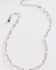 By Anthropologie Delicate Crystal Paperclip Chain Necklace - 1