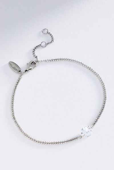 By Anthropologie Delicate Floating Crystal Bracelet