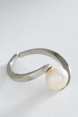 By Anthropologie Delicate Pearl Ring