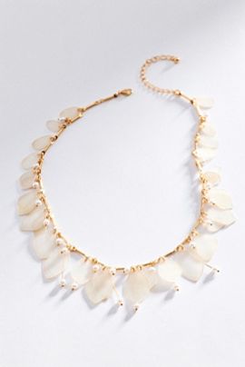 By Anthropologie Delicate Shell Collar Necklace
