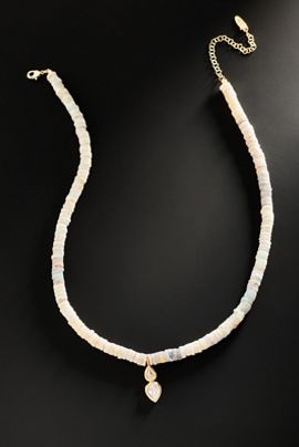 By Anthropologie Demi-Fine Beaded Crystal Necklace