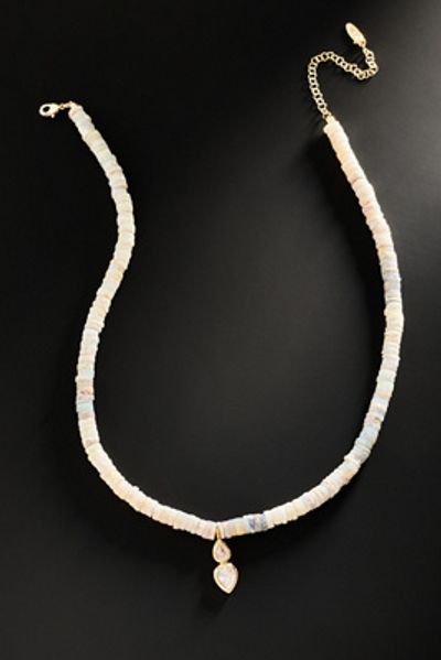 By Anthropologie Demi-Fine Beaded Crystal Necklace